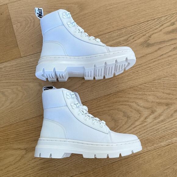 Dr. Martens - Combs Ajax Non Woven E97 Extra Tough 50/50 Poly Casual Boots White - Picture 3 of 7